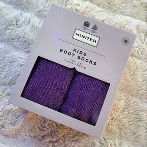 🍒NIB🍒 GLITTER VIOLET HUNTER BOOT SOCKS XL